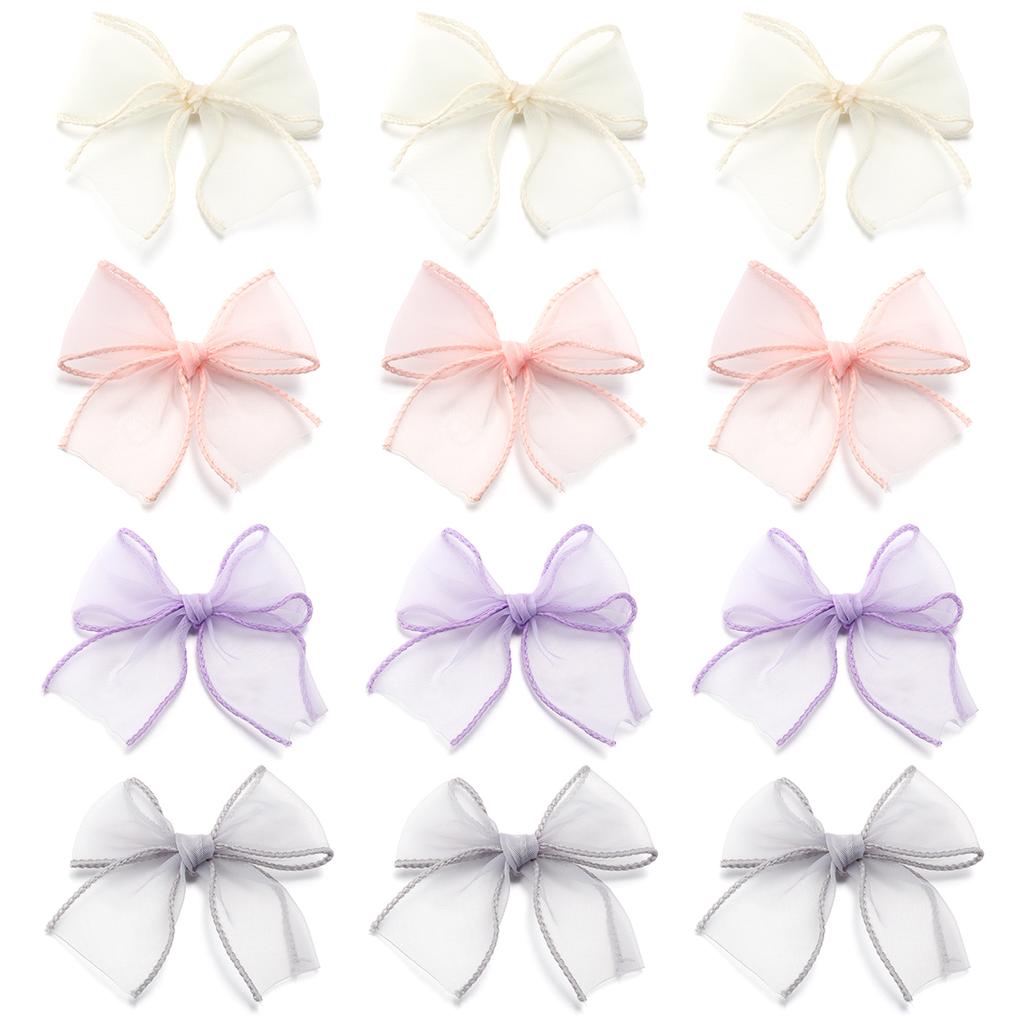 10pcs/lot Fishtail Yarn Ribbon Bows Colorful Handmade Bows For DIY Bow Hair Ornament Gift Wedding Dress Party Decoration