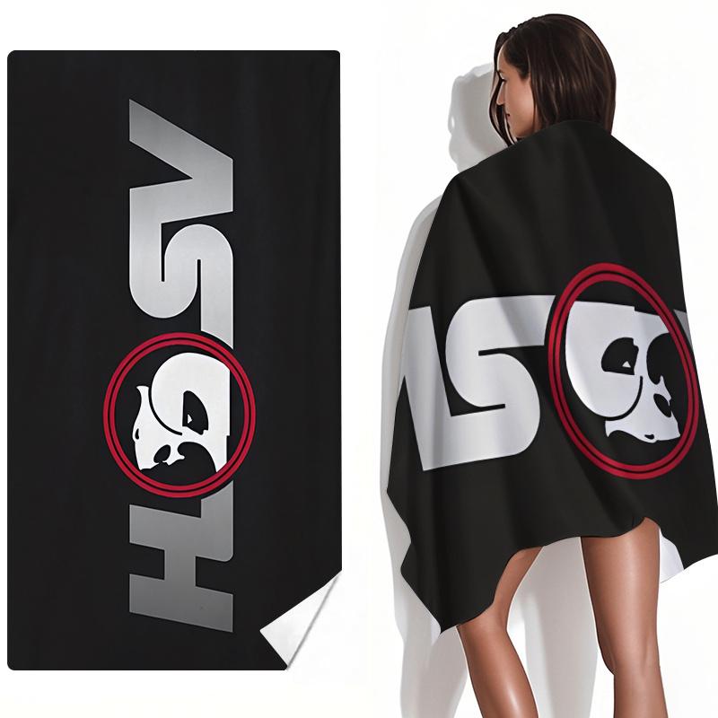 

1PC Trendy Letter Print Beach Towel, Quick-Dry Polyester, Lightweight Soft for Swimming Surfing Camping, Unisex Travel Accessory W30*H60(CM)
