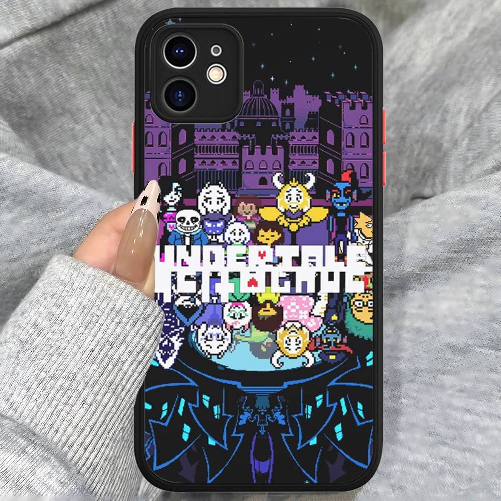 U-Undertale Game Silicone Case For IPhone 16 15 14 13 12 11 Pro Max Plus X XS MAX Shockproof Matte Cover