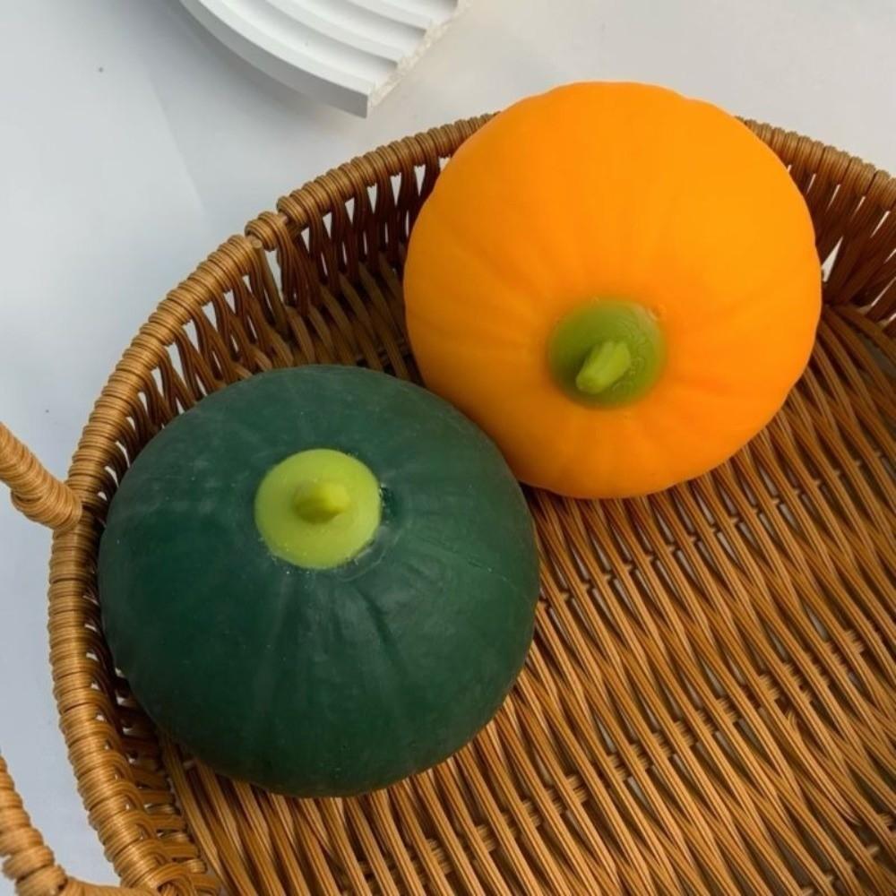 Soft Texture Slow Rebound Pumpkin Toy Sensory Design Squishy Pumpkin Fidget Halloween Decor