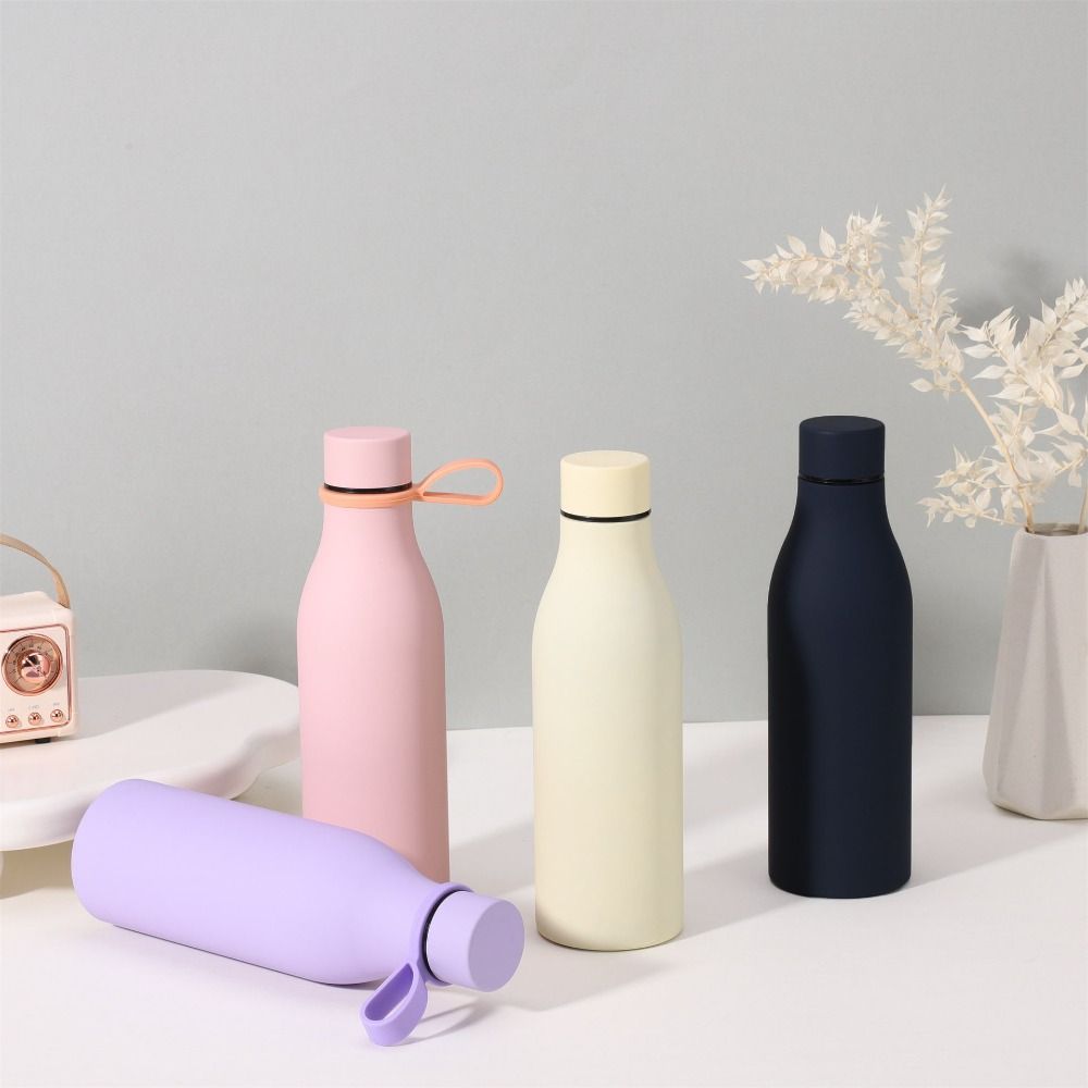 500ml Insulation Cup With Handle Large Capacity Thermos Water Bottle Vacuum Flask  Children