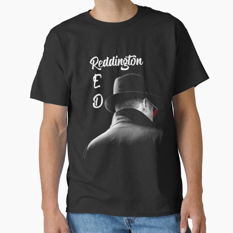 Red Reddington The Blacklist Retro Tv Series 100% Cotton Printed T Shirt for Men Large Size T