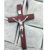 1 Stück Handgefertigtes Holzkreuz Christus Statue Religiöses Gebet Handhaltendes Kreuz Anhänger