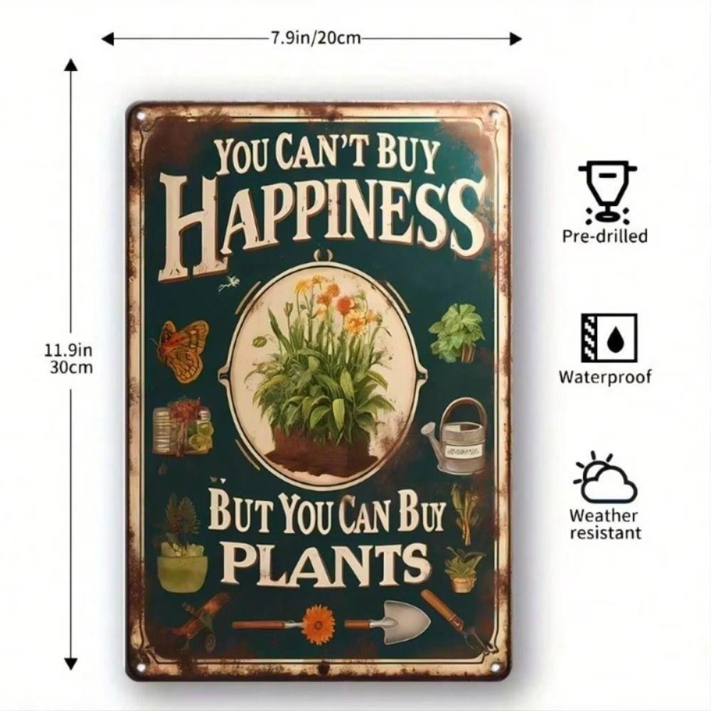 Metal Wall Art Sign Hanging Decor 20x30cm
