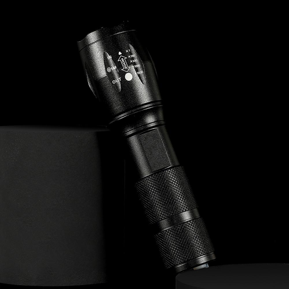 150LM 395nm Backlight White+Purple UV Detector Lamps Zoomable Torch Flashlight