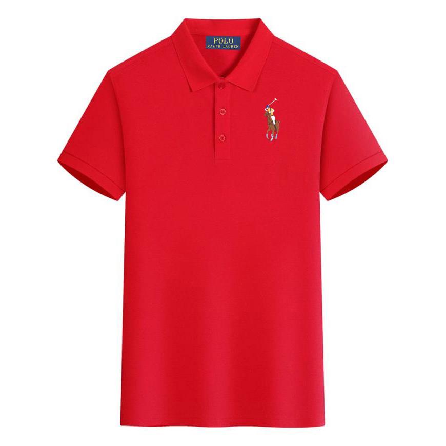 Polo Ralph Lauren Letní nové Pony Vyšívané Neformální Sportovní Polo Tričko, Odvádějící Pot a Absorpční Vlhkost Polo Tričko z Čisté Bavlny