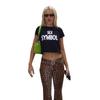 European and American women's clothing summer ins new printed letter short-sleeved street fashion versatile top women