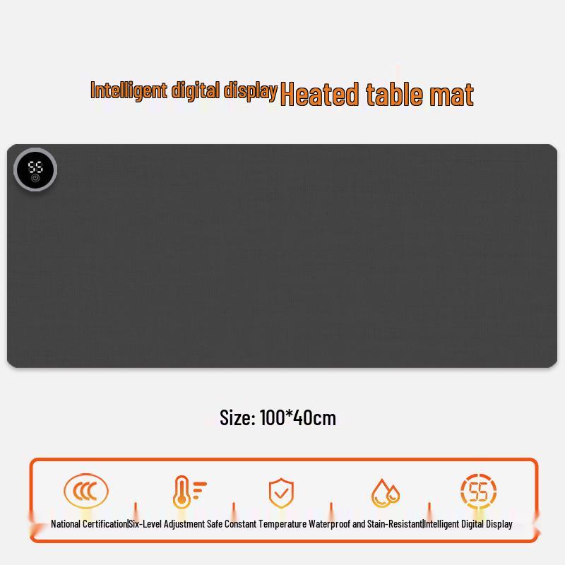 Electric Heating Desk Pad - Warm Mouse Pad for Office & Student Use