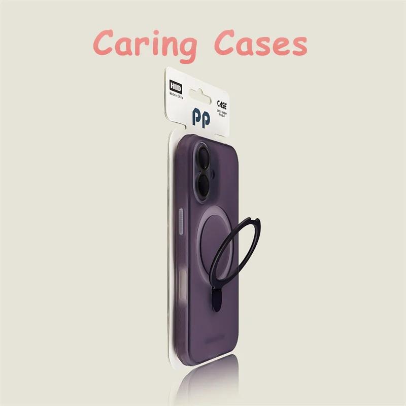 For iPhone 17 Pro Max Case White MagSafe Ring Kickstand Lens Protector Compatible with iPhone 16 15 14 13 12 11 iPhone 11 Pro Max темно-фиолетового