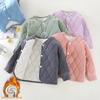 Kids' Three-Layer Quilted School Jacket - Warm Autumn/Winter Cotton Coat for Boys and Girls