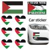 High-quality Pet Material Car Sticker 14cm Palestinian Flag Decal