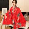 65 * 190cm Autumn And Winter New Women'S Solid Color Versatile Simple Tassel Imitation Cashmere Double-Sided Scarf Warm Scarf Atmosphere Shawl