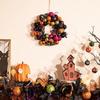 Valery Madelyn Halloween decoration wreath 30cm diameter 10 LED lights entrance wall hanging