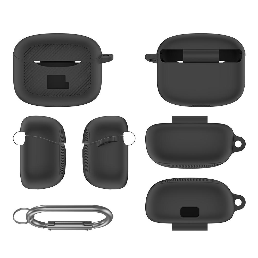 Silicone Protective Case for JBL Tune Buds 2 Shockproof Dustproof Soft Cover Lightweight Anti Scratch Wireless Earbuds Protector