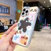 Ins Wind Soft Cute Feeling Apple Puppy Mobile Phone Case iPhone15 Makeup Mirror 16 Cute Mirror Apple 17pro