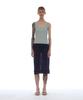 Partimento Woman Pwc Lace Trim Overlay Midi Skirt_Navy