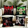 KMFDM Band Cushion Cover Reversible Plush Pillow Cover Soft Fluffy Home Decor for Sofa Bedroom