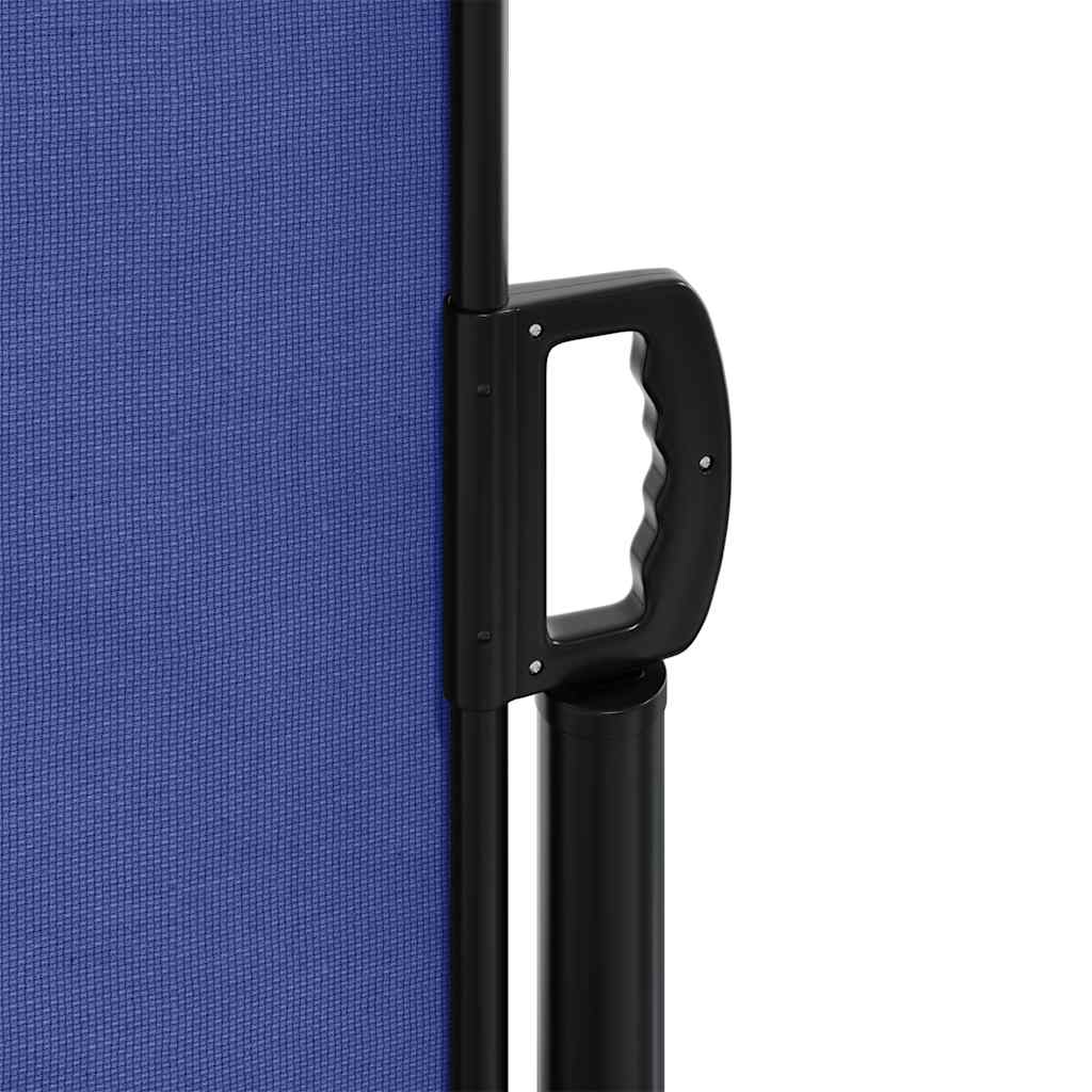 Retractable Side Awning Blue 120 X 1000 Cm