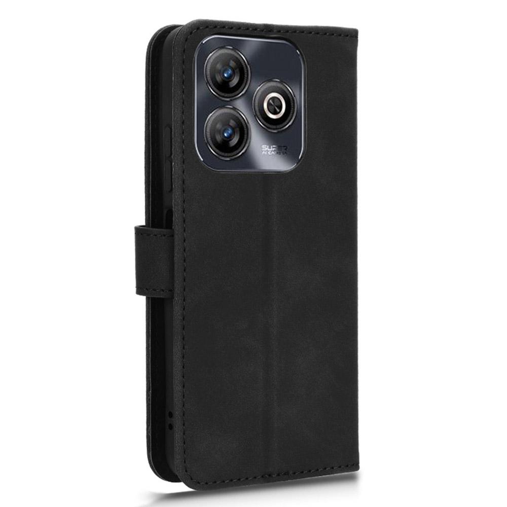 For ZTE Blade A75 4G Leather Case Skin-Feel Anti-Drop Wallet Flip Phone Cover