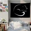 Black Cat Tapestry Office Living Room Tapestry Home Wall Decoration Tapestry