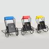 Retro Rickshaw Statue Iron Rickshaw Sculptures Vintage Rickshaw Model Tabletop Ornament Decorative Rickshaw Model