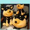 Funny Bee-stung Dog Plush Toy Keychain