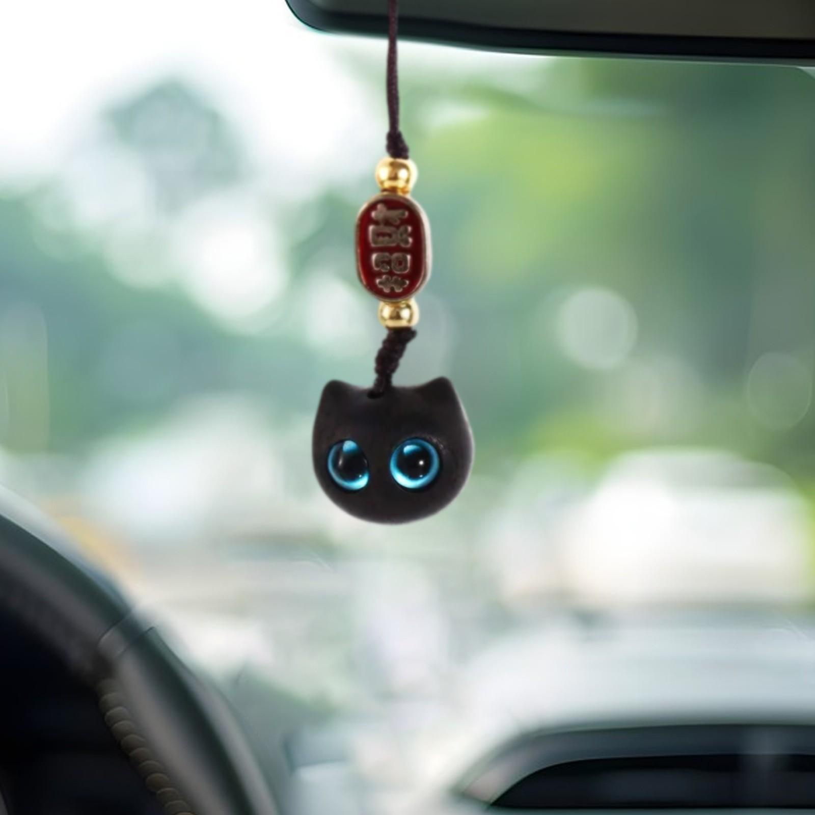 

Подвеска для телефона, брелок, украшение, милый кулон в виде кошки One Size чёрный