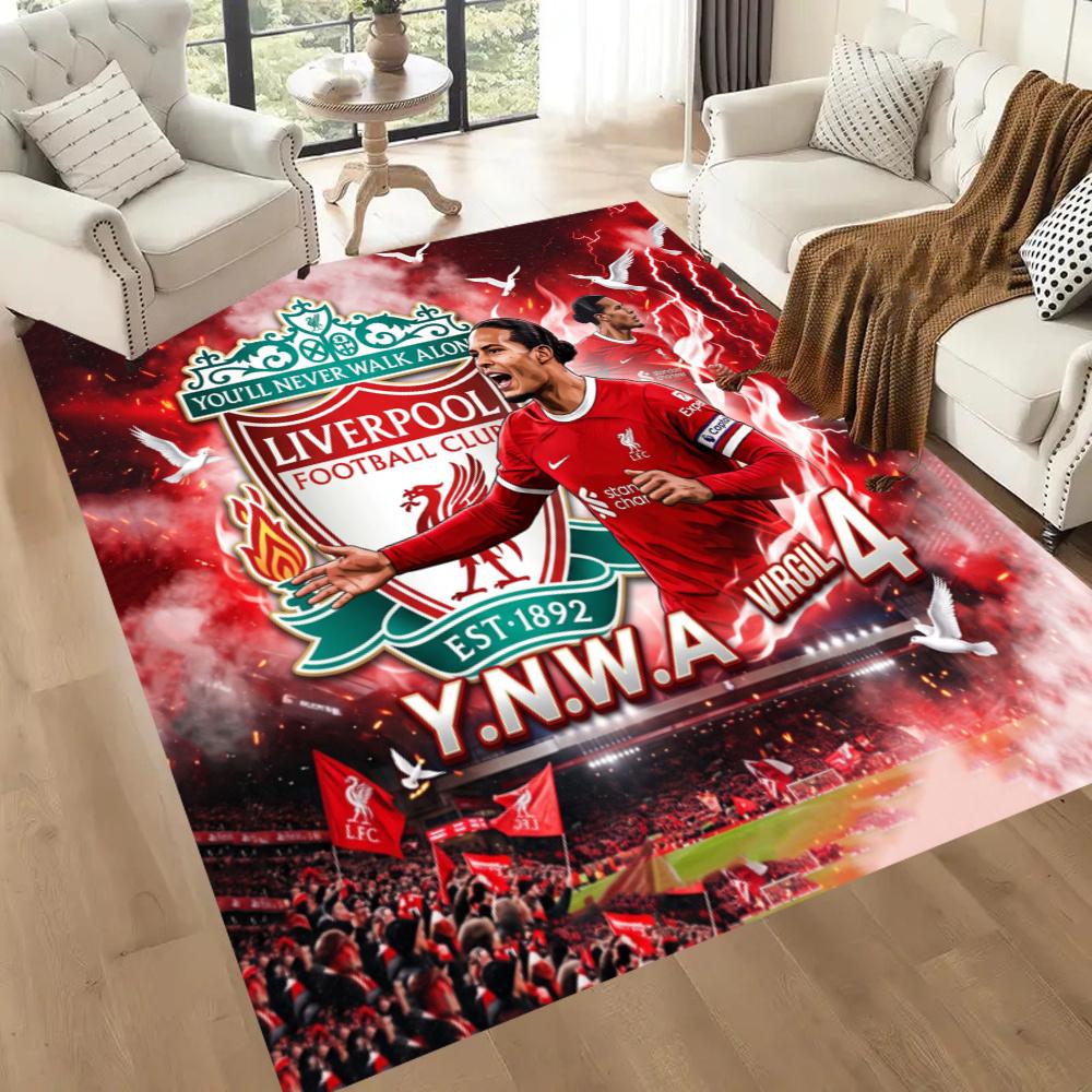 Liverpool Football Club Floor Rug Office Rug Suitable For Entryway Decorate Room Study Room Kitchen Antislip Carpet Office Home Decor