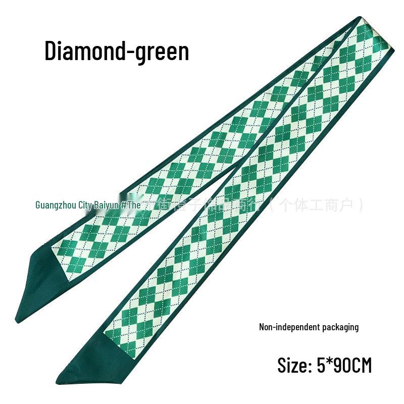 Silk Scarf Accessory: Long Ribbon for Bag, Headband, or Hair Tie