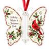 Geschenke für Familie Freunde Schmetterling Bargeldgeschenk Schmuckstück, Weihnachts-Geldhalter Hängende Dekoration mit festlichem Urlaubs-Haus-Druck, Acryl-Baum-Anhänger