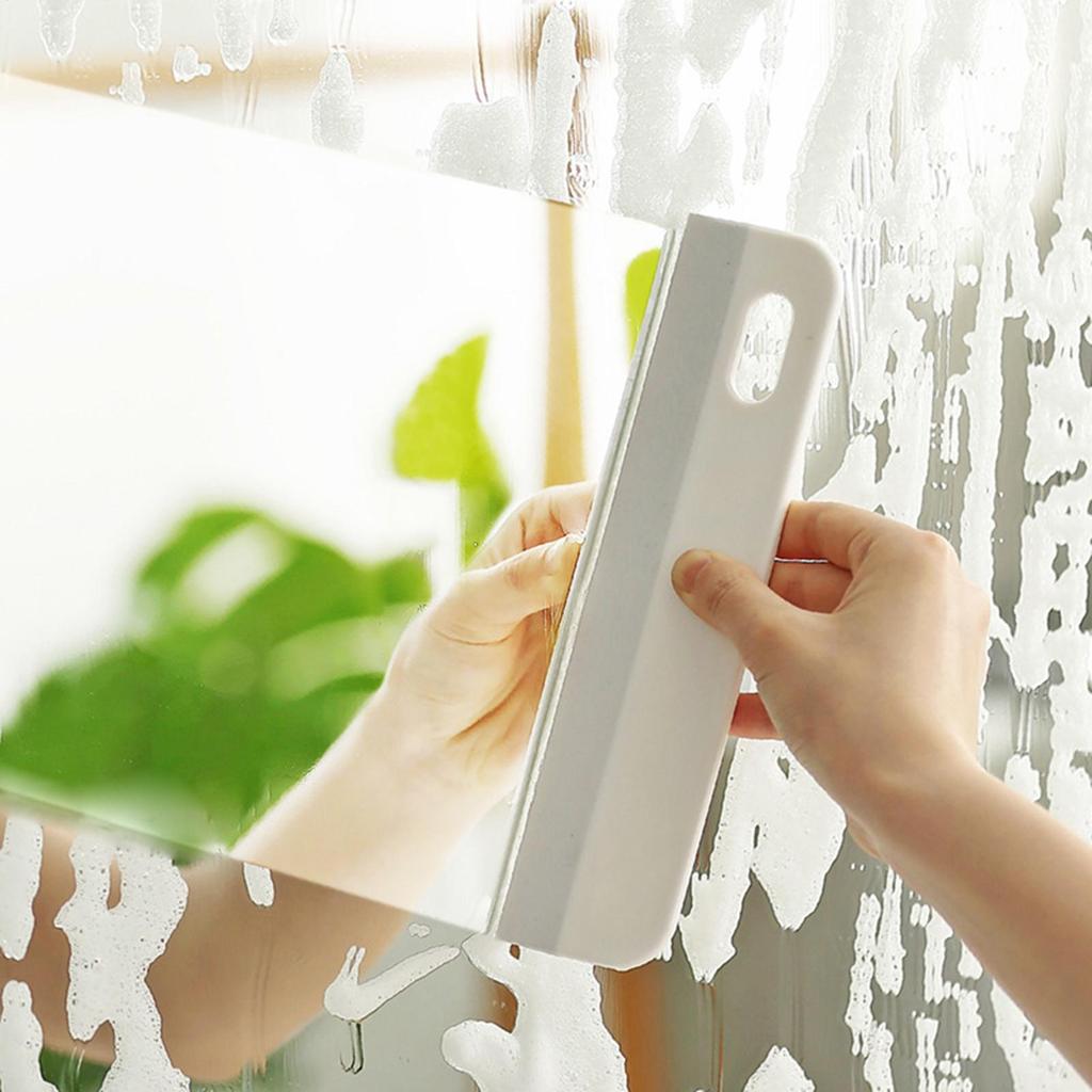 Small Squeegee Handheld Sink Scraper Cleaning Tool Shower Scraper Squeegee for Household Bathroom Kitchen Mirror Countertop Tile