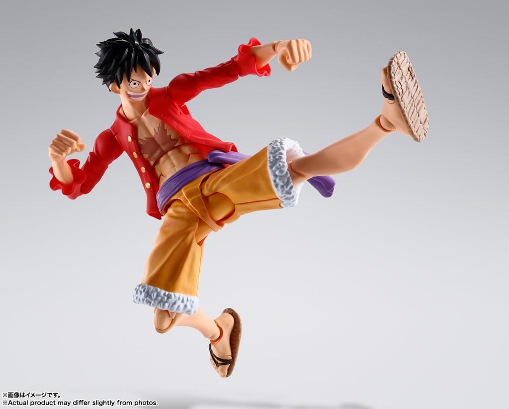 TAMASHII NATIONS ONE PIECE Monkey Luffy Onigashima Invasion 145mm ABS PVC Painted Movable Figure S.H.Figuarts D. - - Approx. &