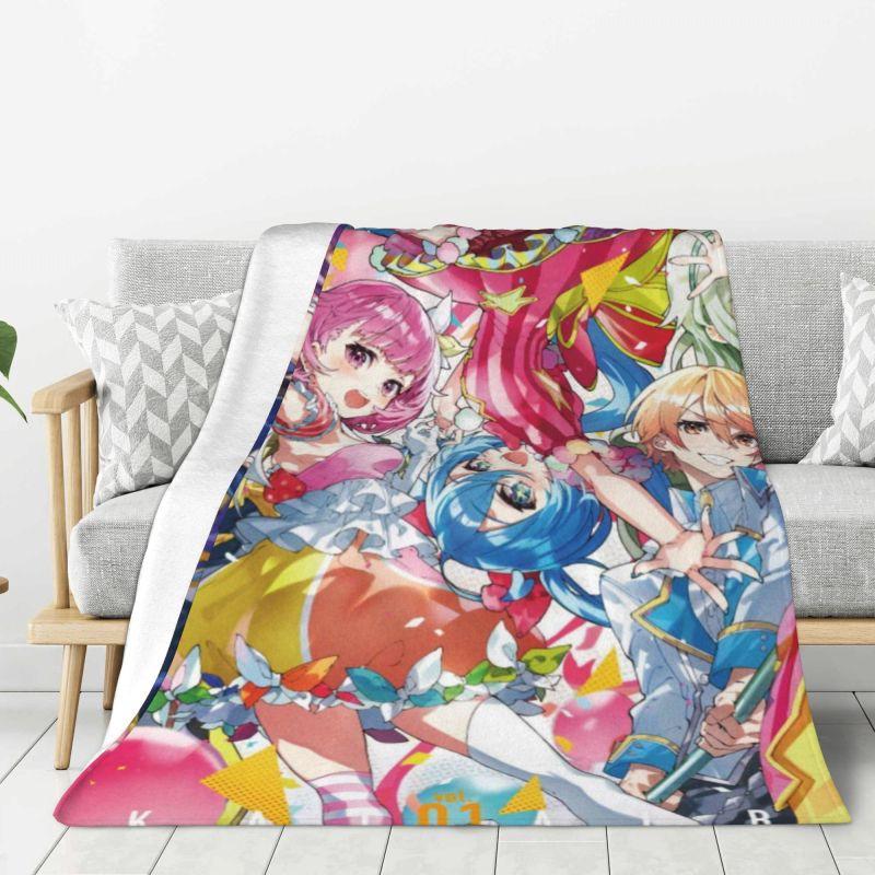 Custom Anime Animation Otori Emu Blanket Warm Fleece Soft Flannel Throw Blankets For Bed Sofa Car Autumn