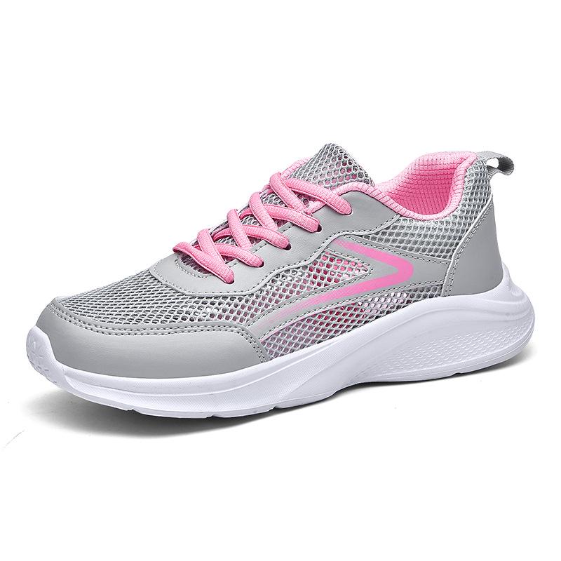 Plus Size Women s Lightweight Fly Knit Casual Running Shoes - Breathable, Fashionable, Lace-Up Design Size 36