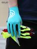 Giyo Windproof Autumn and Winter Warm Road and Mountain Bike Fleece Long Finger Gloves for Men and Women Outdoor Cycling Gear