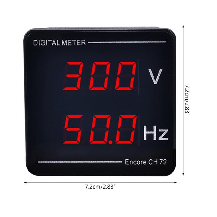 Hochleistungs Digitales Voltmeter Frequenz Panelmeter AC50-500V LED Display