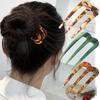 Three Tooth Inserted Comb Hairpin, Lazy Man Bun Head Hair Tool, U-Shaped Hairpin Hairpin Hairpin, Simple Hairpin For Women