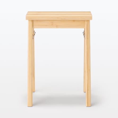 MUJI Foldable Stool Small Width 34 x Depth 31 x Height 45cm Bamboo Material 83497897