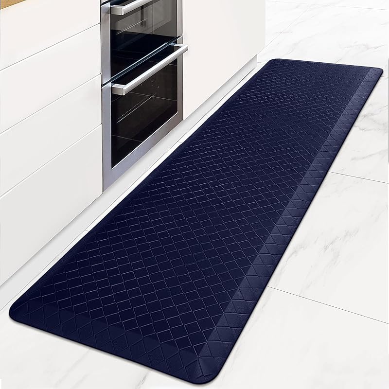 HappyTrends Floor Mat Cushioned Anti-Fatigue ,17.3"x28",Thick Waterproof Non-Slip Mats and Rugs Heavy Duty Ergonomic Comfort Rug for