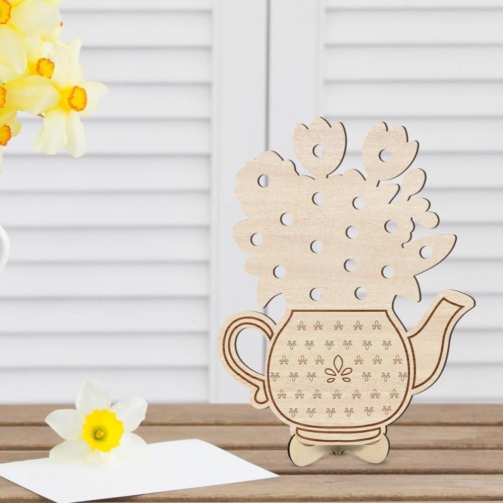 Portable Floral Arrangement Decoration Vase Support Flower Vase Gift Wooden Support  Mothers Day