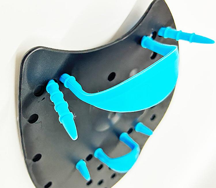 Ready to Ship S M L Three Sizes Swim Hand Fins Silicone Strap Swim Hand Paddles Mesh Bag Package