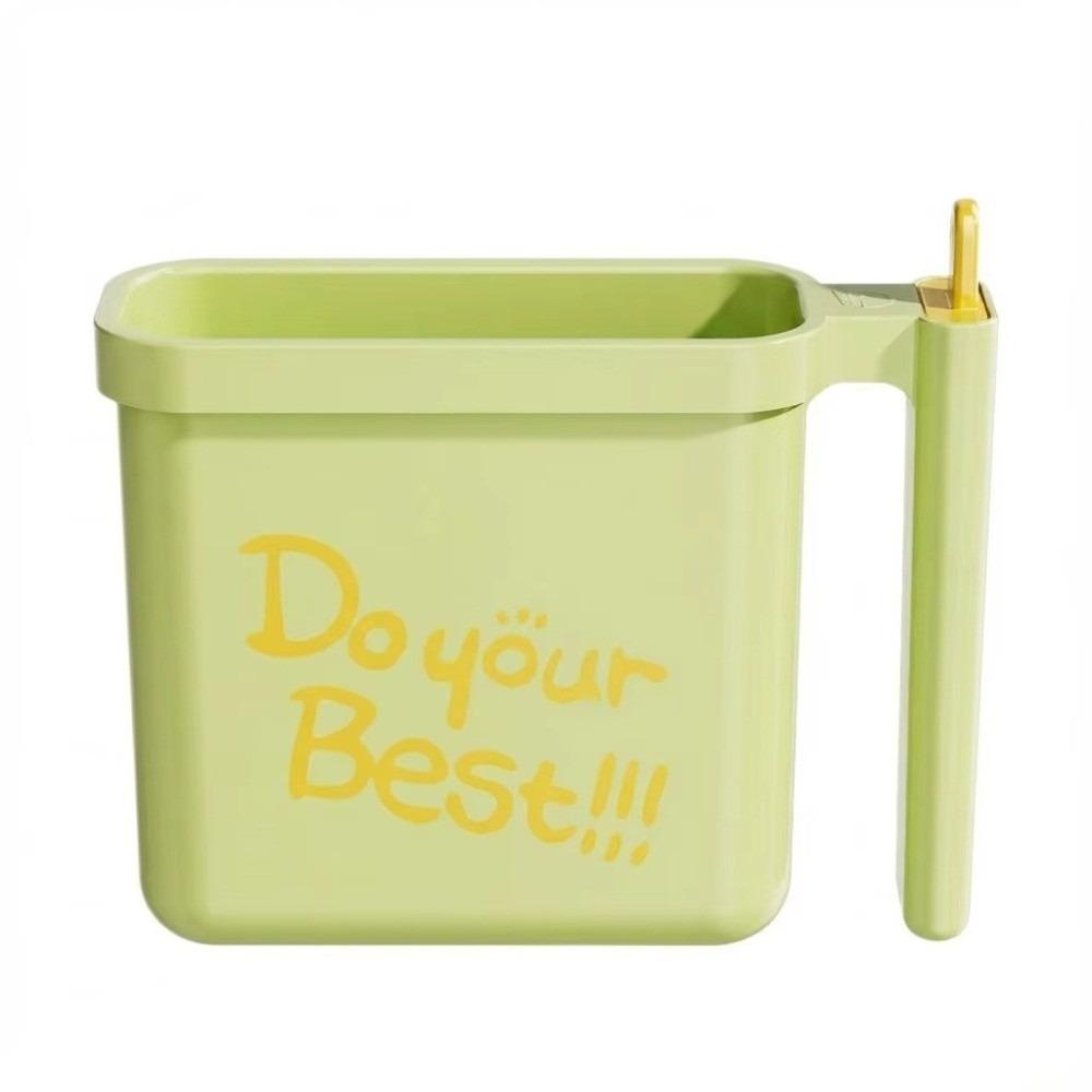 Portable Lazy No Wash Instant Noodle Bowl with Fork Multifunctional Instant Noodle Container High-temperature Resistant зелёный