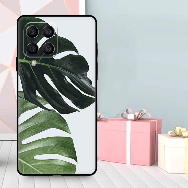 Leaves Monstera Green Case For Samsung Galaxy M16 M31 M21 M13 M33 M53 M15 M35 M55 M36 M56 M12 M32 M52 M14 M34 M54