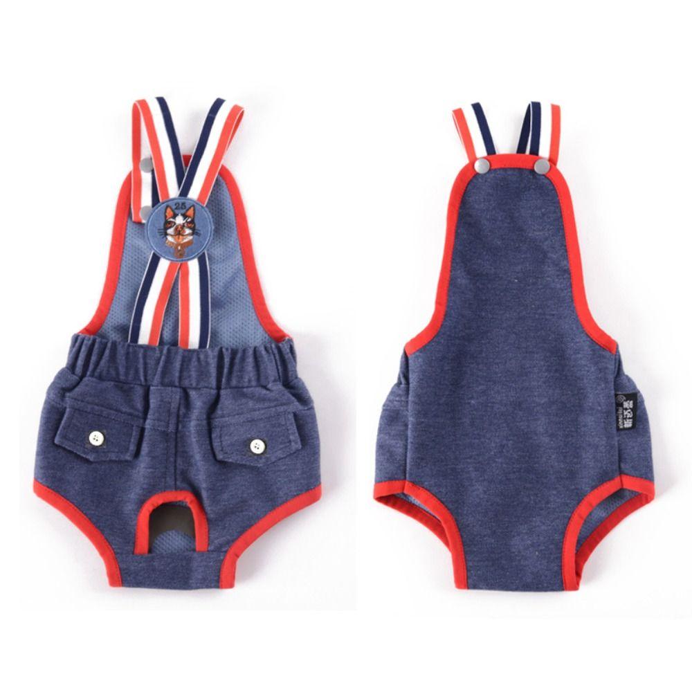 Diaper Pet Physiological Pants Underwear Cat Shorts Puppy Supplies Dog Denim Overall  Spring