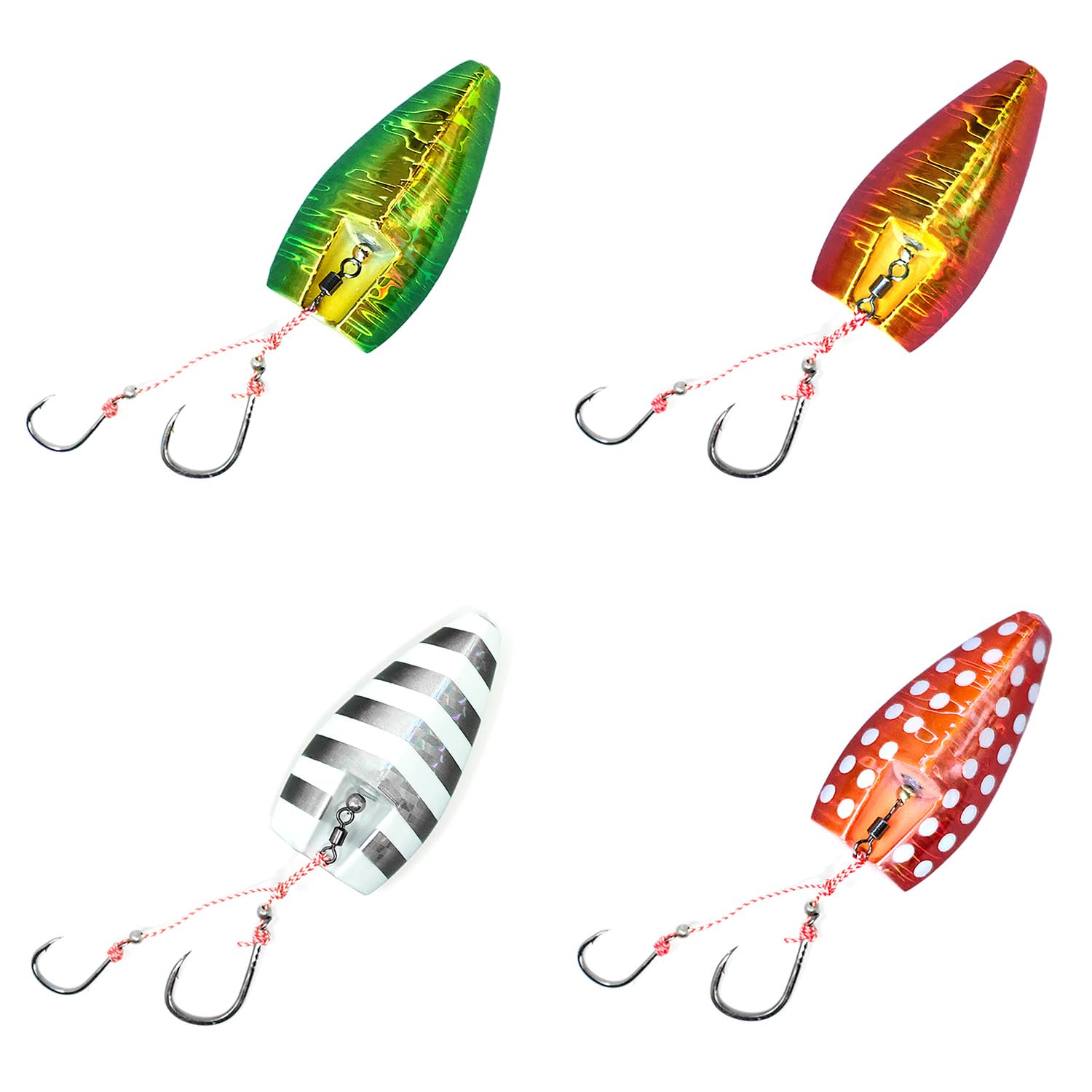

Bottom Rocket Type Tairaba Inchiku Set of for Red Sea and Jigging Fishing Tackle A, Through-the-Line Tenya/Triangle Tenya, 4, 300g, Bream, Tilefish,