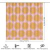 Sunflower Mandala Shower Curtain Pink Yellow Floral Design For Bathroom Decor Polyester Waterproof Bath Rug Liner With Hooks Set