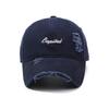 Spring and Autumn Outdoor Shade Letter Embroidery Soft Top Ripped Cap Men's and Women's Retro Old Washed Baseball Cap