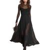 Elegant Patchwork Long Sleeve Mermaid Dress for Girls - 2025 Autumn/Winter Collection
