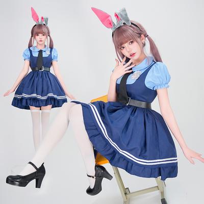 Zootopia Judy Coneja oficial de policía cos disfraz de adulto cosplay disfraz para espectáculo de escenario