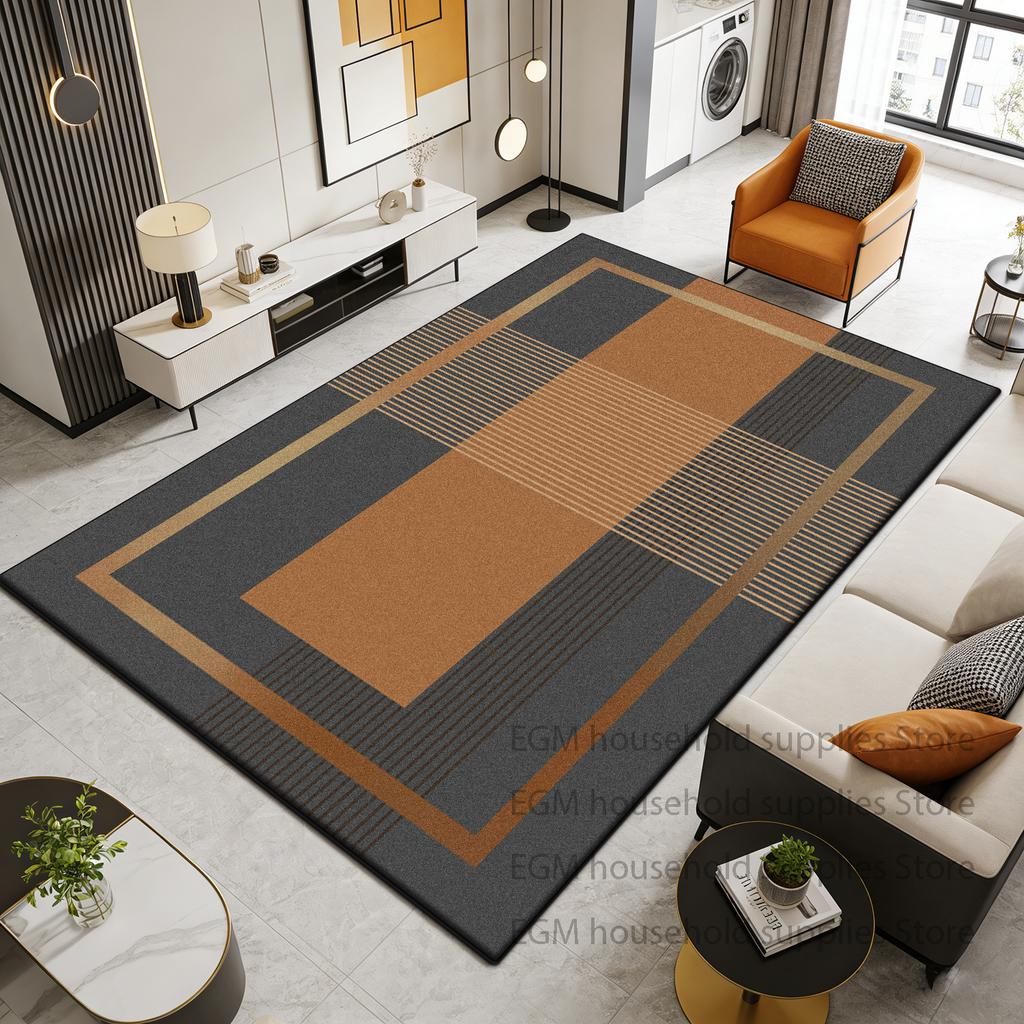 Modern Nordic Carpet Light Luxury Living Room Decor Bedroom Large Area Floor Mat Home Study Lounge Minimalist Style Rug Washable